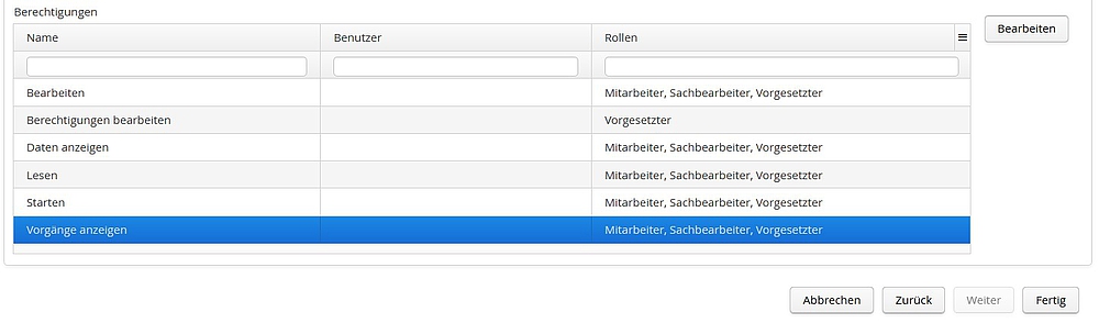 Berechtigungen für den Excel Workflow erteilen 