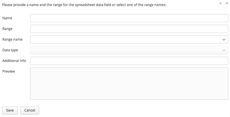 Import individual cells from the Excel worksheet to Spreadsheet Router