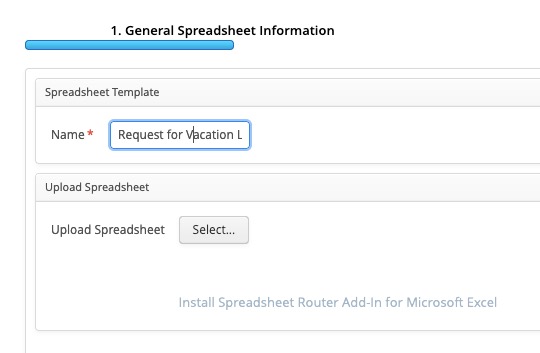 Creating a new Excel workflow template