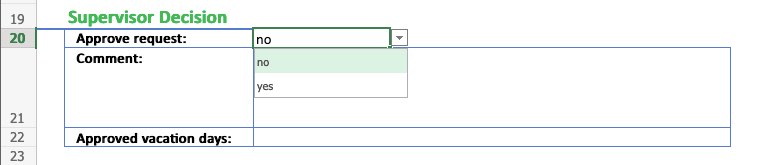 A dropdown box in Excel that allows for only selected entries